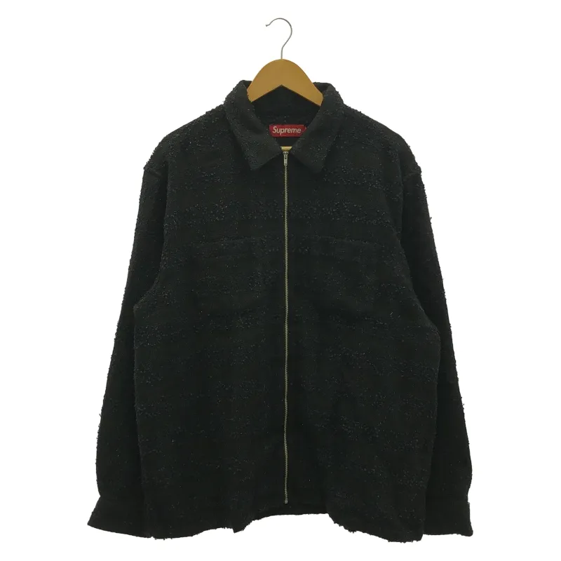 小*栗様 Ｍサイズ Supreme Boucle Zip Up Shirt Bo 小*栗様 Mサイズ Supreme Boucle Zip Up Shirt Bo - メルカリ