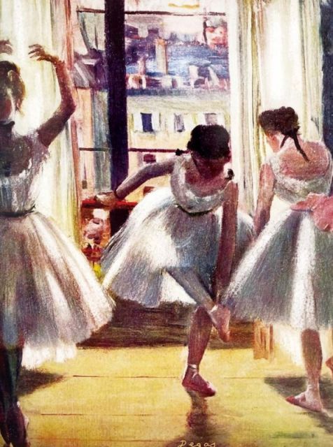 踊り子、ピンクとグリーン（ドガ） F3号 踊り子、ピンクとグリーン（ドガ） F3号 : 陶芸.com／e-画材