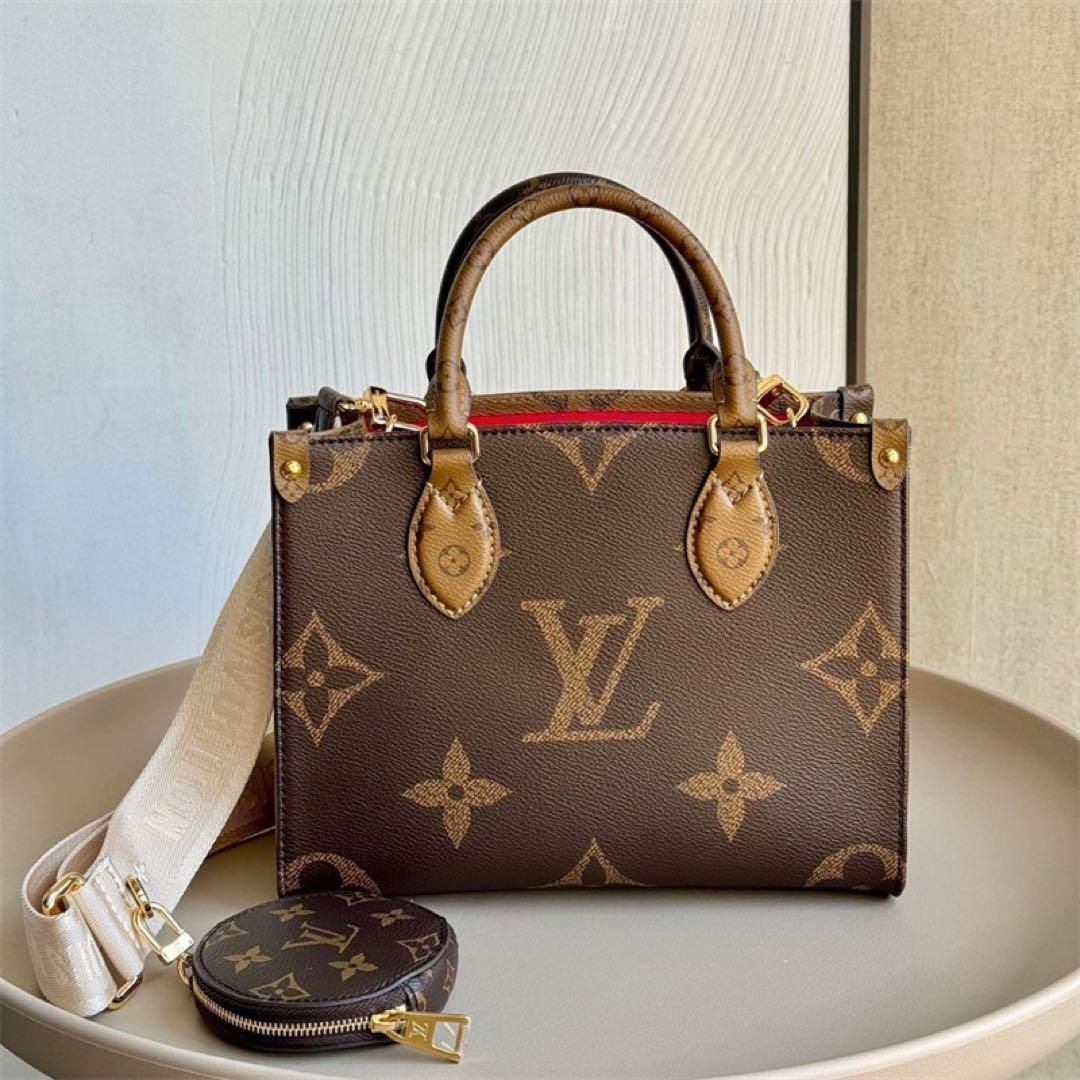 新品 LOUIS VUITTON ルイヴィトン オンザゴー PM ジャイアントモノグラム ショルダー ハンドバッグ 2WAYショルダーバッグ  レディース バッグ - メルカリ