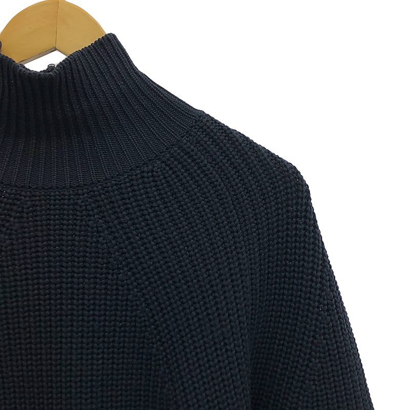 BATONER / バトナー | ウール 5G 片畦 タートルネック ニット | 3