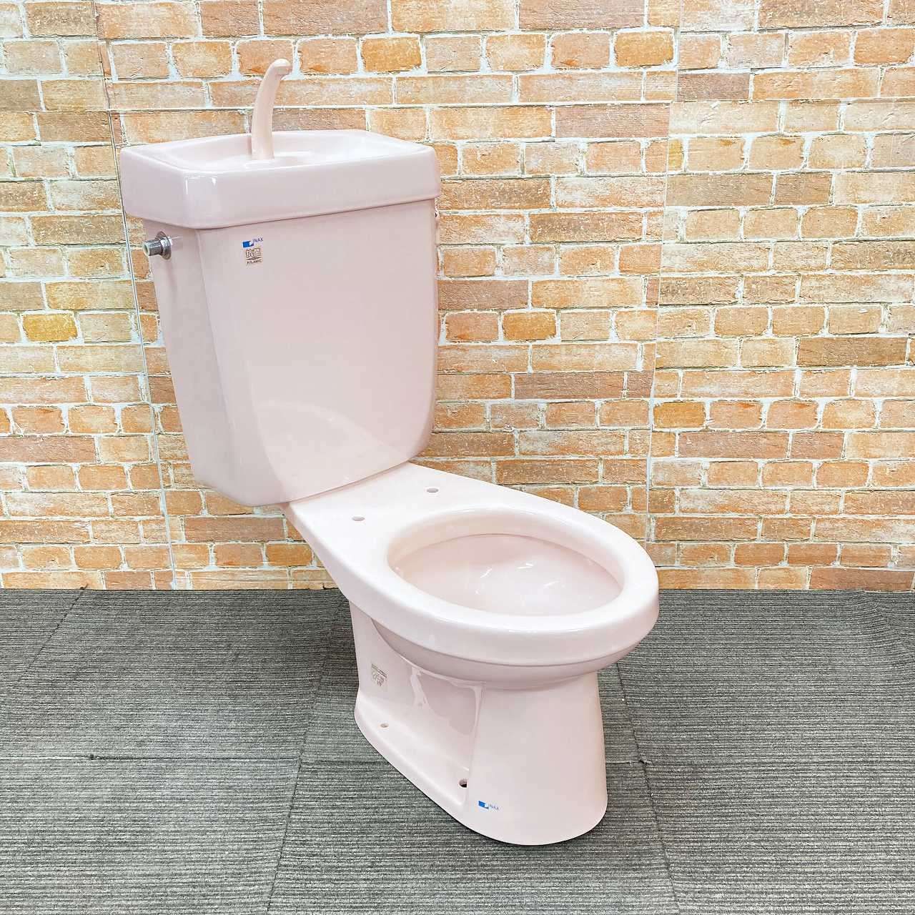 品 INAX イナックス トイレ 洋式便器 床下排水 C-18S 排水芯540mmとタンク 型番不明 一式セット LR8 ピンク 66J100801
