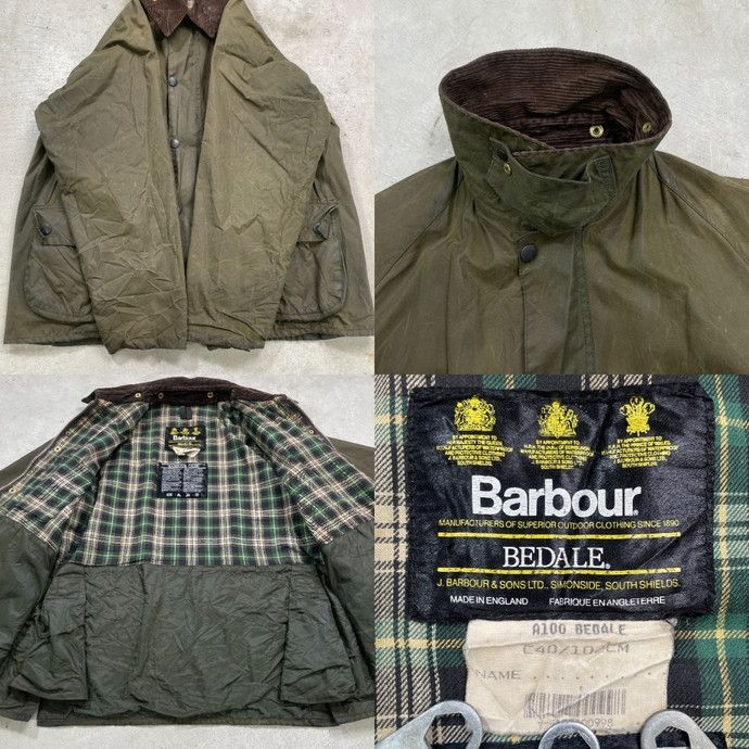 91年製 英国製 Barbour BEDALE バブアー ビデイル オイルド