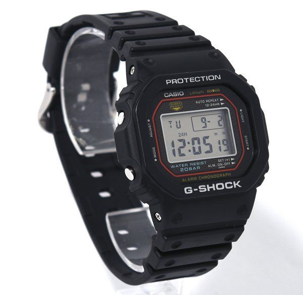箱保付 CASIO カシオ G SHOCK ジーショック DW 5000 R 1 AJF 初代G SHOCK復刻モデル クォーツ メンズ