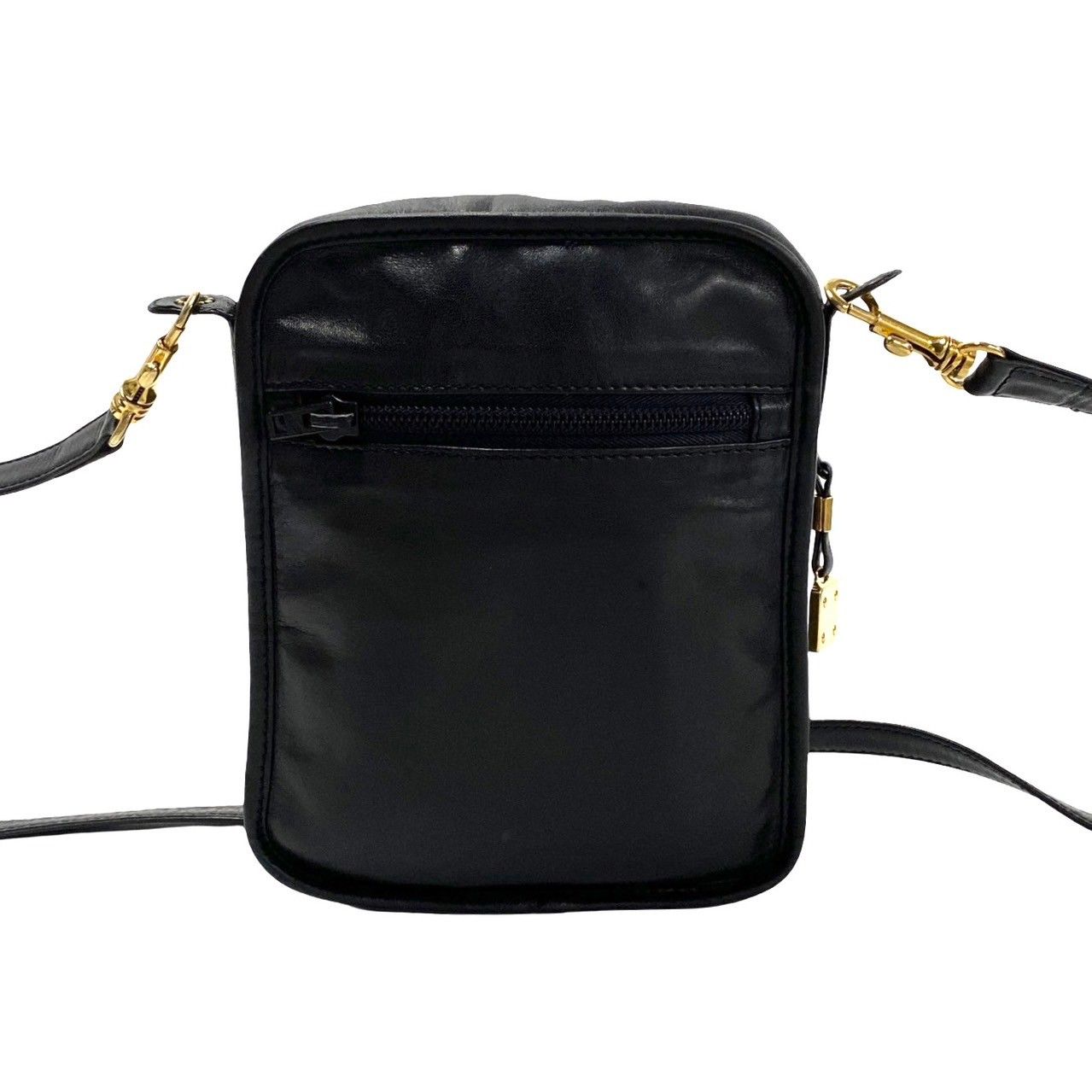 【LOEWE】ショルダーバッグ　ロゴ刻印　ブラック　保存袋　ポーチ　レザー. LOEWE】ショルダーバッグ ロゴ刻印 ブラック 保存袋 ポーチ レザー