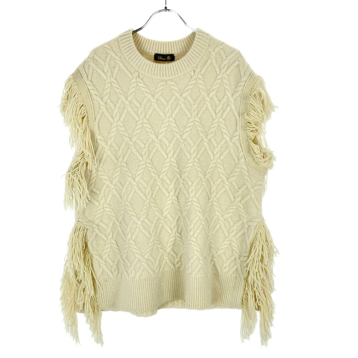 ✨美品✨ドゥロワー　ニットベスト　3G アラン編み　ベージュ ✨美品✨ドゥロワー ニットベスト 3G アラン編み ベージュ ドゥロワー