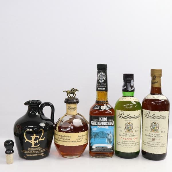 5本セット】ウイスキー各種（QE2 クイーン エリザベス 2世 43