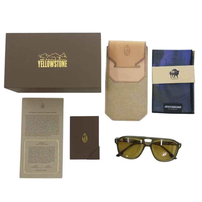 ジャックマリーマージュ|JACQUES MARIE MAGE COUGAR LEONARD in GREEN MOSS サングラス ブラウン サイズ ユニセックス57□16