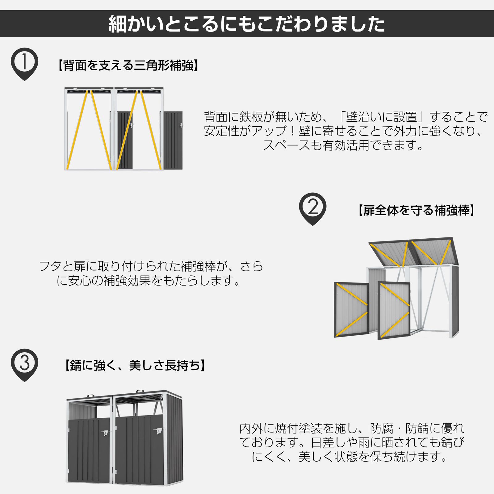 屋外用ゴミ箱 ストッカー