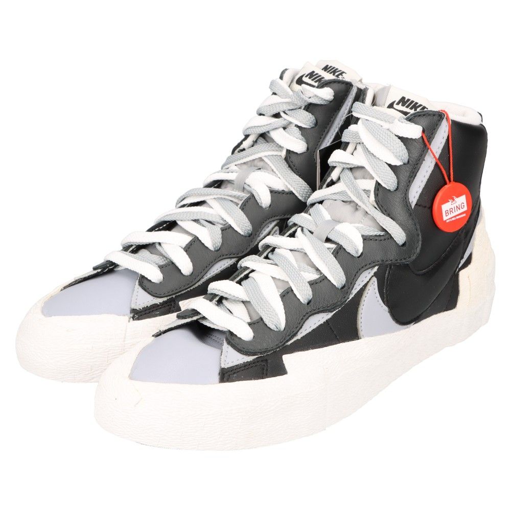 NIKE (ナイキ) ×Sacai BLAZER MID BV0072-002 サカイ ブレーザーミッド ハイカットスニーカー ホワイト/ブラック/ グレー US10/28cm - メルカリ