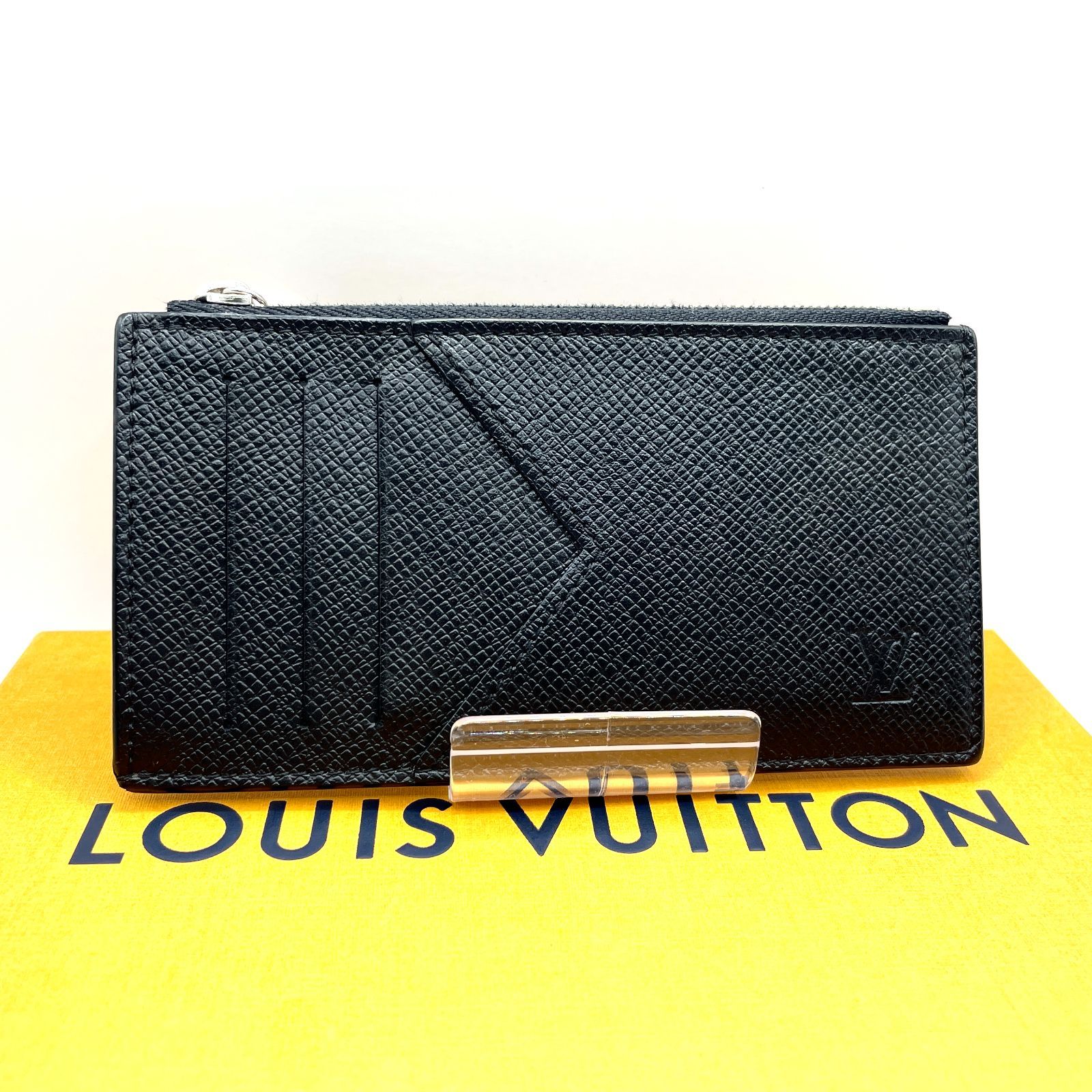 【339】ほぼ未使用 LOUIS VUITTON/ルイヴィトン タイガ コイン/カード/ホルダー/フラグメントケース M62914 新型 ICチップ