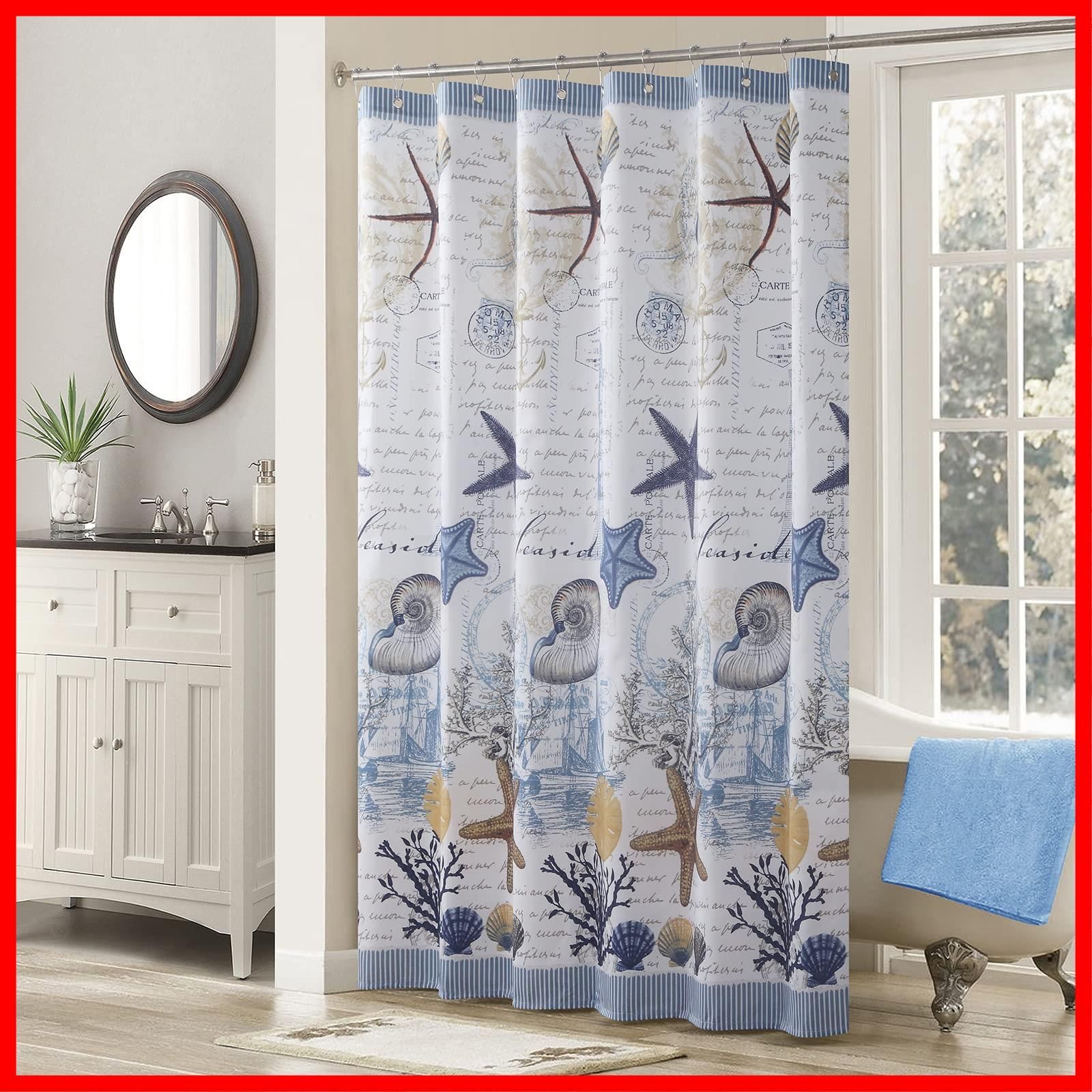 W x シャワーカーテン ポリエステル加工油は水防カビ浴カーテン 布芸プリントはカーテン 72 Sea 78 the Under H 幅183CM×高さ200CM DESIGN DS