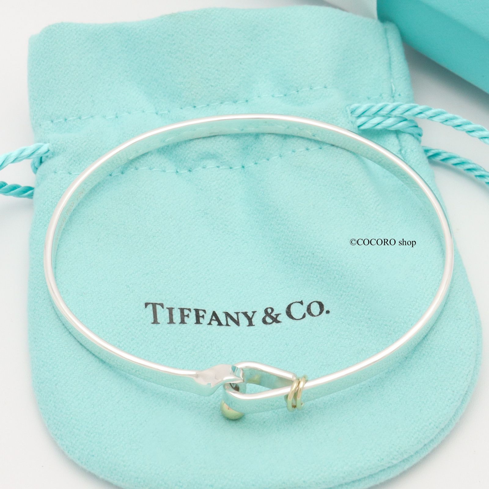 美品】ティファニー TIFFANY&Co. フック ＆ アイ バングル 