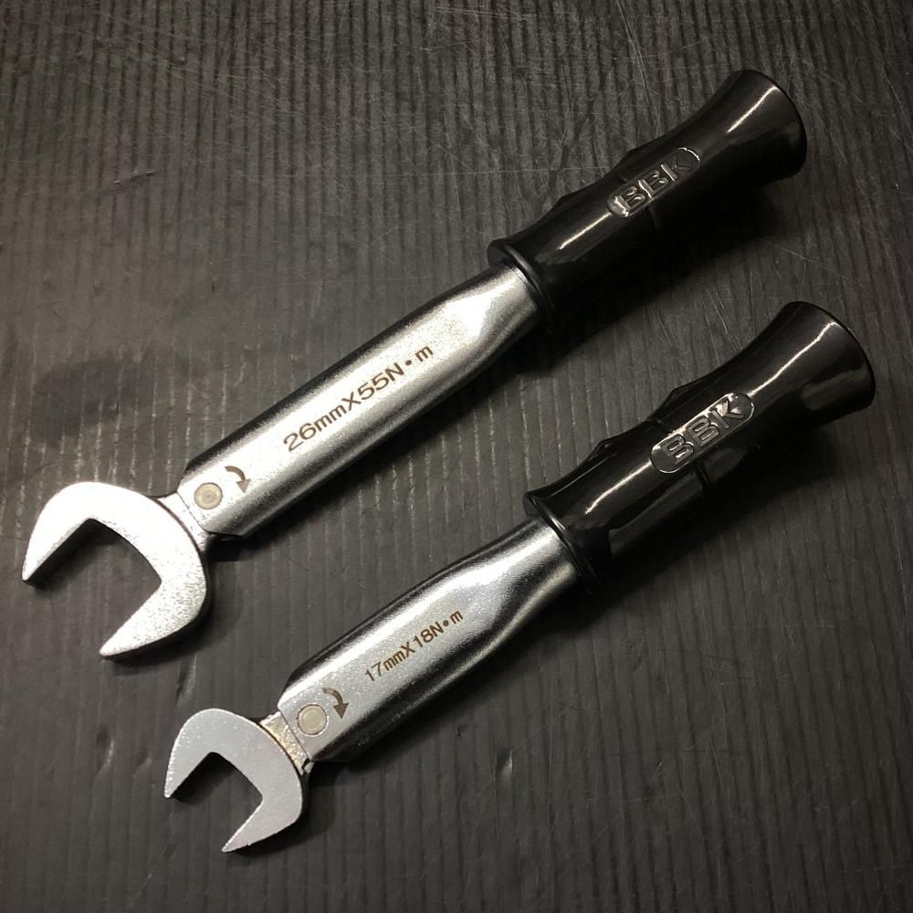 BBK トルクレンチ ２本セット 17㎜×18N m＆26㎜×55N m 203