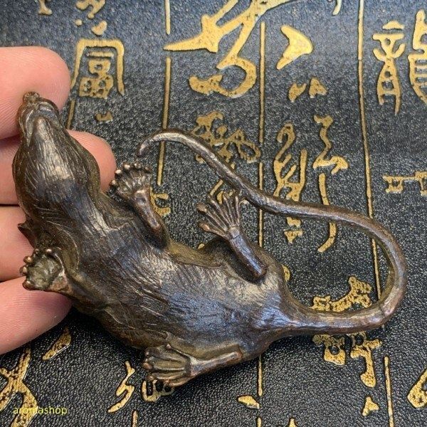 中国　古銅　蛙　紙鎮　置物　一對　C　R6733E 樹脂三脚銭蜍ミニ T-411｜金色,蛙,財運アップ,金運,練石,カエル