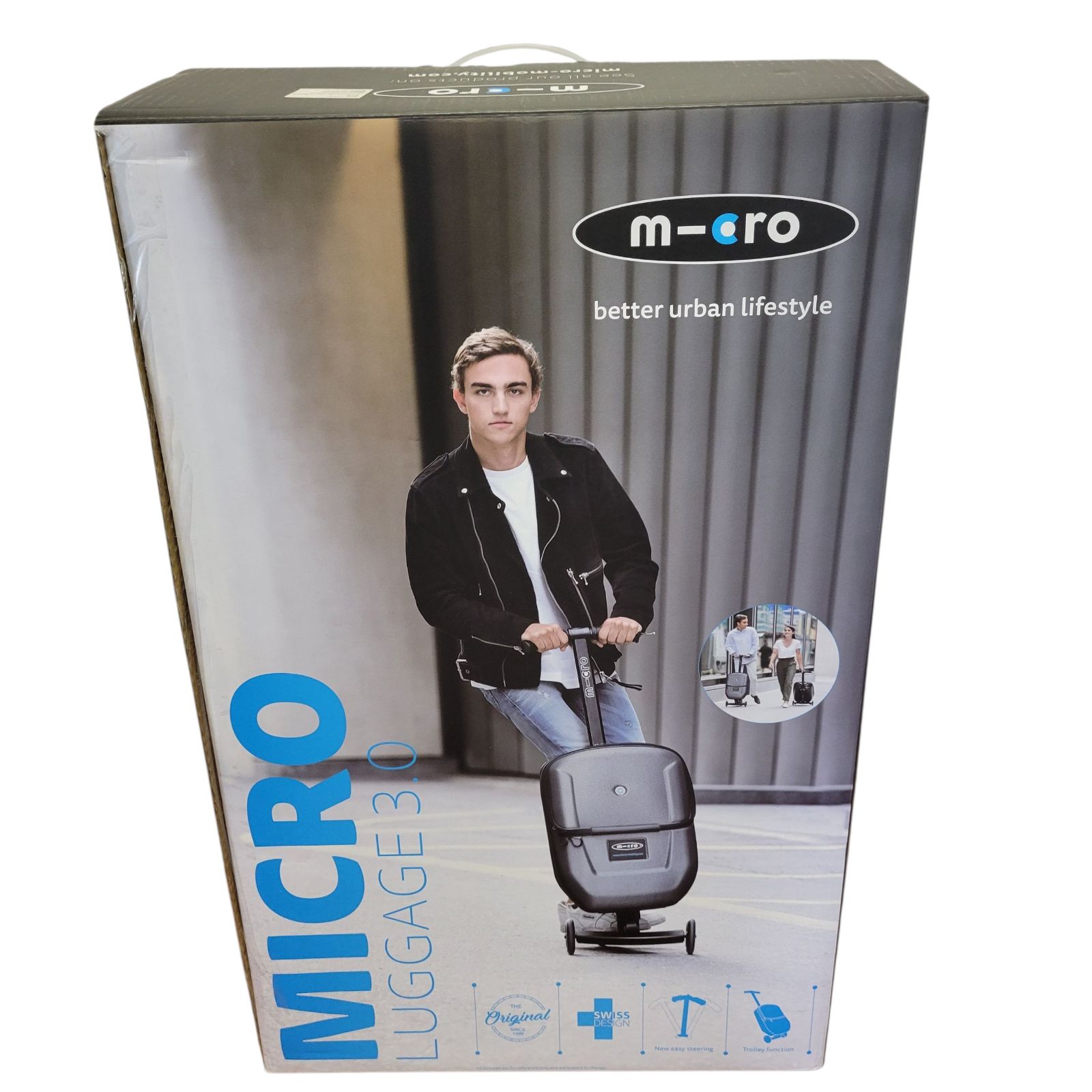 スイスMicro Mobility社製 マイクロ ラゲッジ ブラック 3.0 MICRO LUGGAGE 3.0 キャリーバッグ キャリーケース キックボード