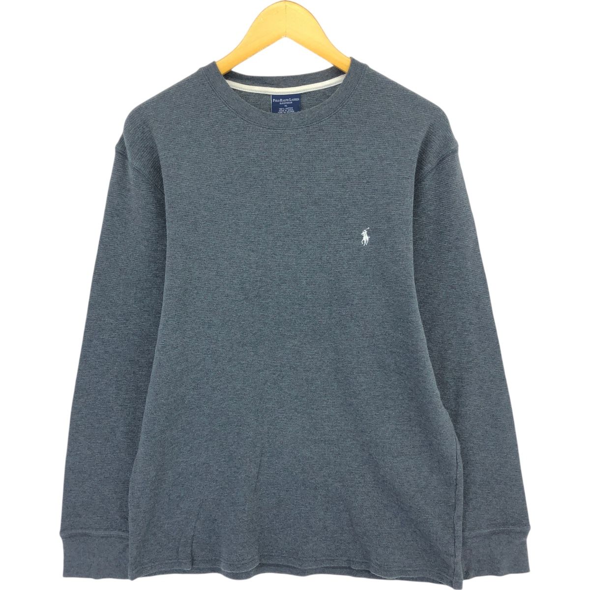 古着 ラルフローレン Ralph Lauren POLO RALPH LAUREN  SLEEP WEAR サーマルロングTシャツ メンズXL相当/eaa504076