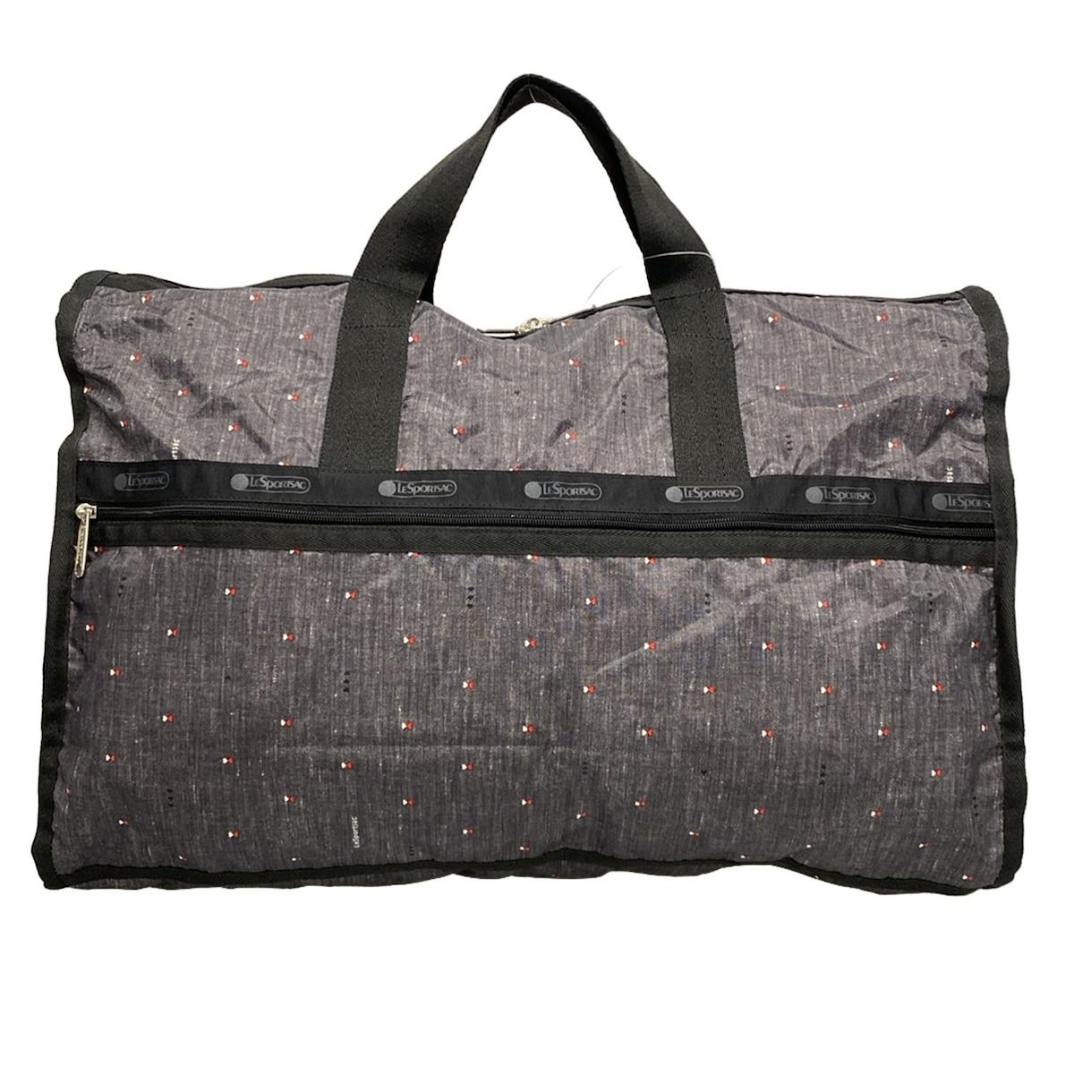 『新品未使用』LESPORTSAC Bigホワイトナイロンボストンバッグ LeSportsac（レスポートサック）の「【LeSportsac】別注ボストン