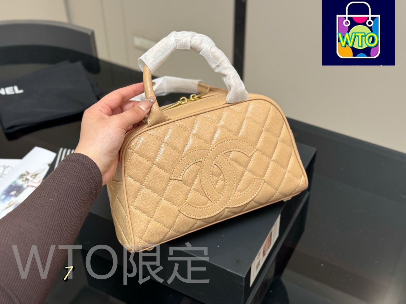【CHANEL】タイムレス CC ボウリング トートバッグ シャネル トートバッグ カンボンライン ボーリング レディース