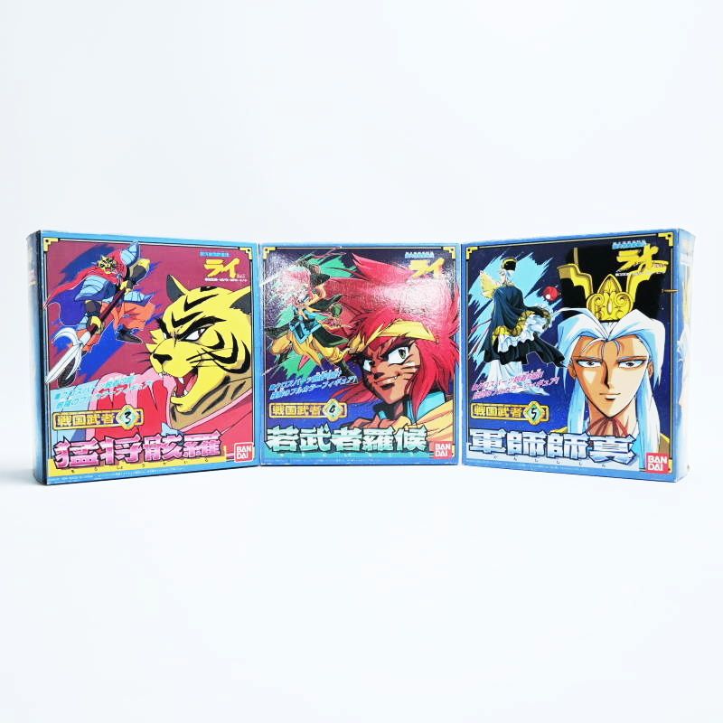 BANDAI - バンダイ 銀河戦国群雄伝ライ RAI 戦国武者 猛将骸羅/若武者羅候/軍師師真 3点セット 開封済/未使用 T07-s066 バンダイ 銀河戦国群雄伝ライ RAI 戦国武者 猛将骸羅/若武者羅候