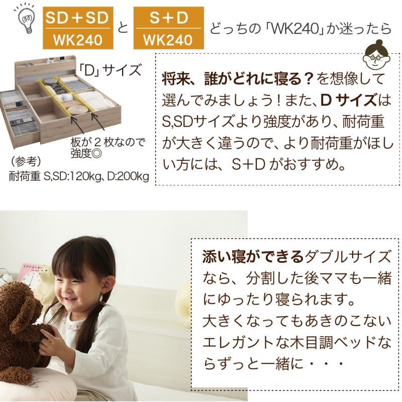 大型 連結ファミリーベッド