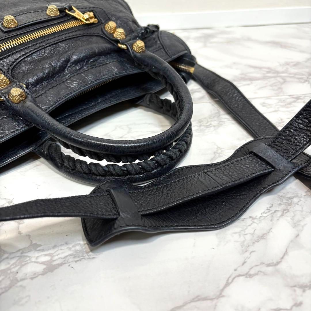 美品 BALENCIAGA Giant City 2way Bag Black - メルカリ