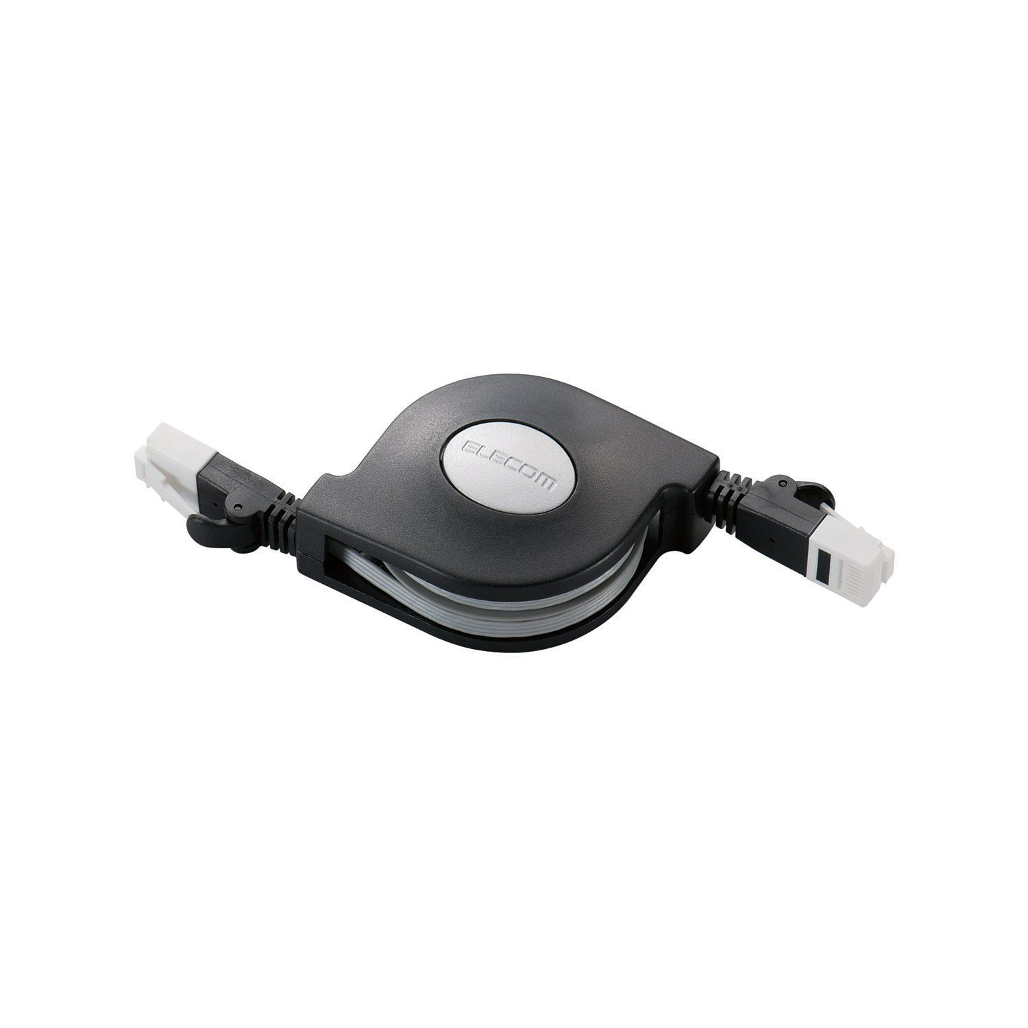 【新着商品】CAT6 巻取 ブラック ツメが折れない 2.5m LD-MCTGT/BK2 LANケーブル エレコム