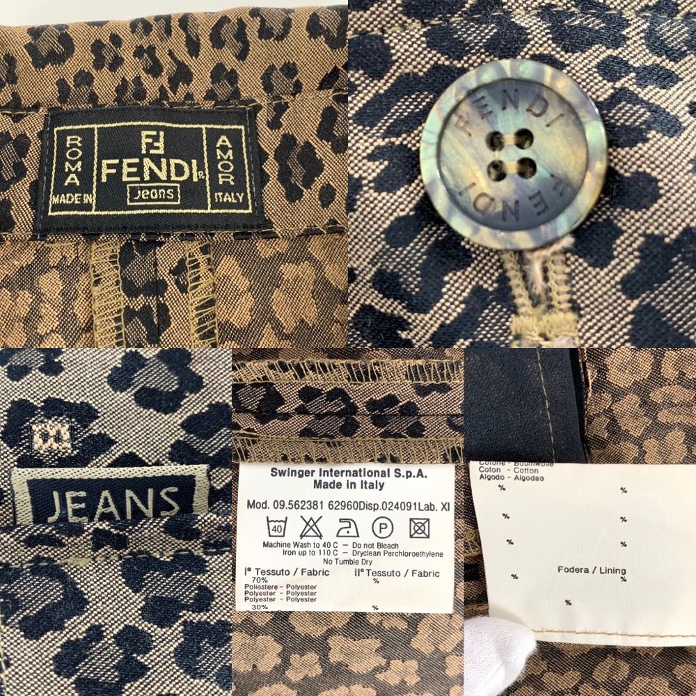 フェンディ ジャケット レディース アウター ヴィンテージ トップス 豹 
