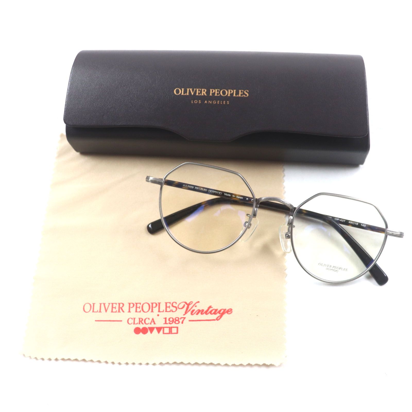 極美品▽OLIVER PEOPLES オリバーピープルズ OV1216TD チタニウム 