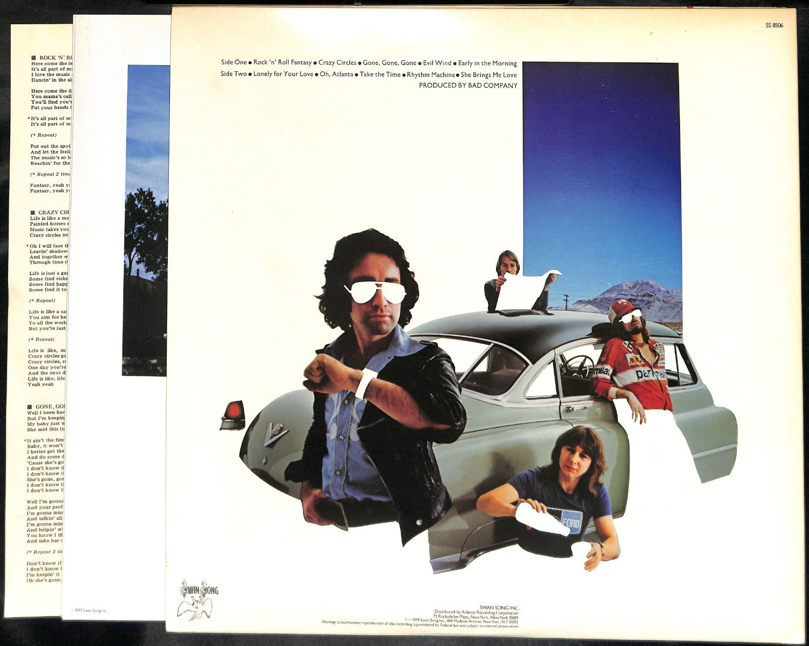 帯付きLP】Bad Company Desolation Angels バッド・カンパニー ディソ 