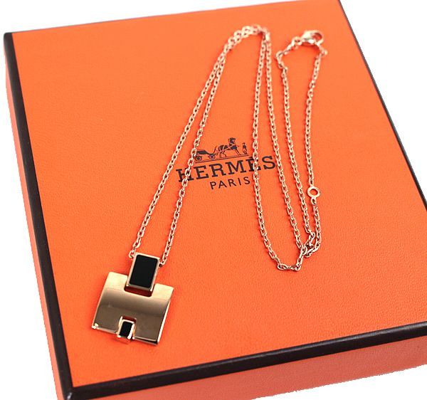 エルメス HERMES アイリーン Hネックレス ペンダント Hロゴ PGP ピ