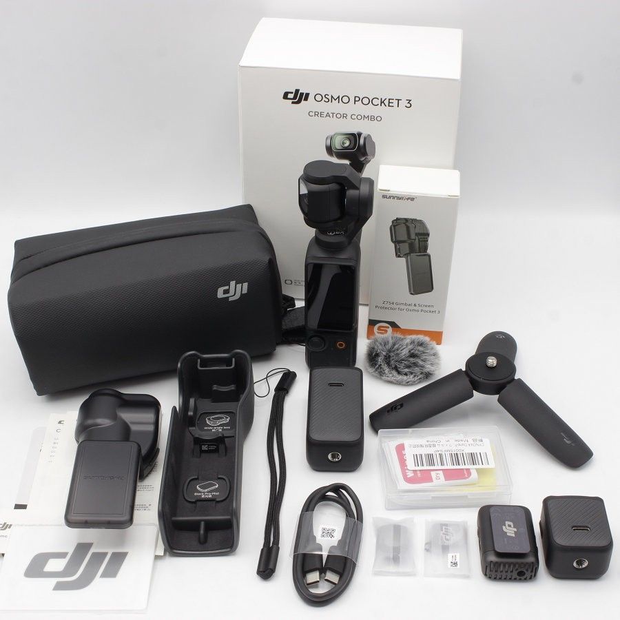 美品】DJI Osmo Pocket 3 Creator Combo OP9913 ジンバルカメラ 4K 1インチCMOSセンサー オスモ ポケット  クリエーター コンボ 本体 - メルカリ