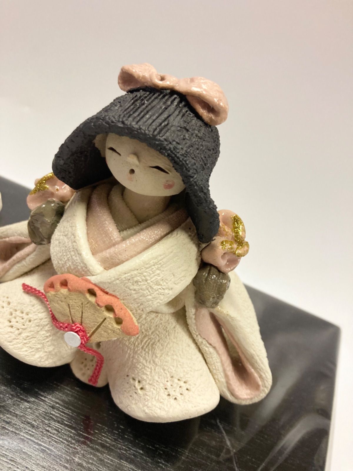 新品】花無垢 夫婦雛 雅窯 水野雅子 陶器製 お雛様 雛人形 雛