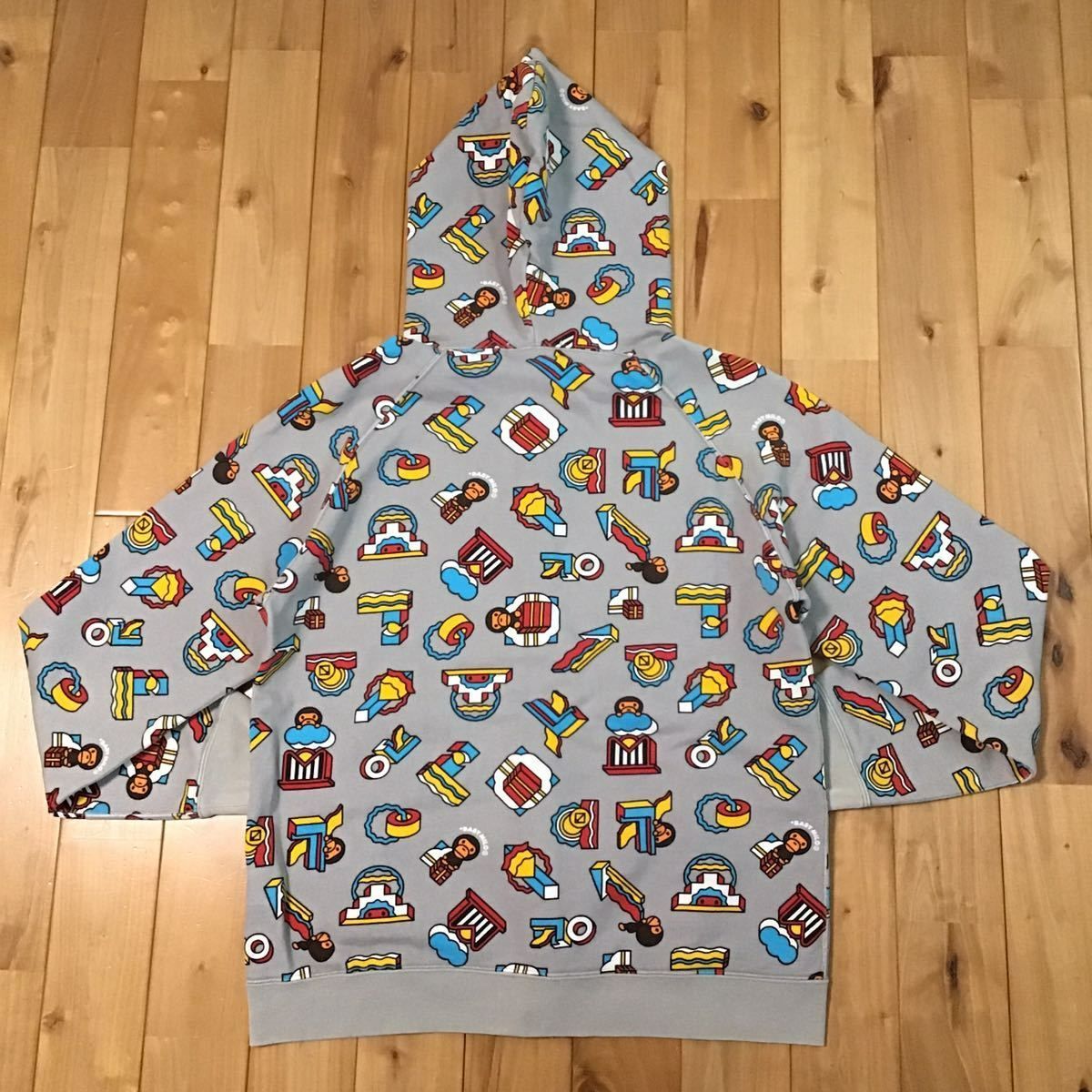 bape baby milo パーカー グレー