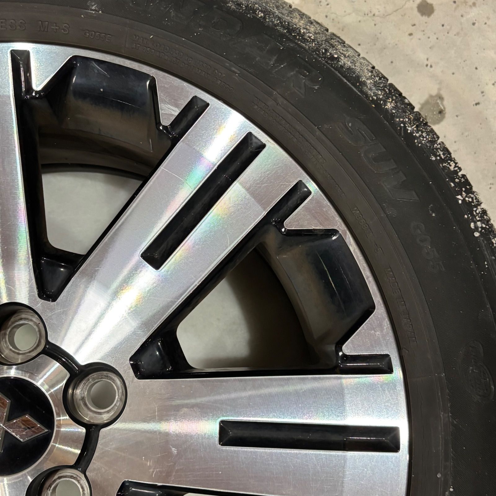 3 三菱 デリカ D 5 純正 18インチ 18X7J 38 5穴 PCD114.3 ホイール 1本 ミツビシ MITSUBISHI TRITUETUBI_COM