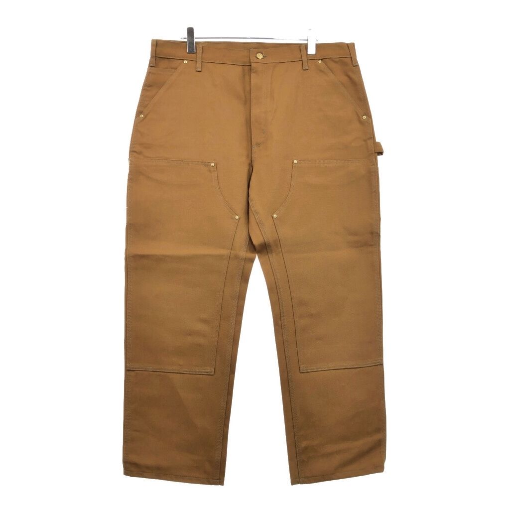 Carhartt カーハート ダック ダブルニー ペインターパンツ 大きいサイズ ワーク ブラウン メンズ W40 L30 古着 U2960