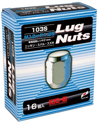 協永産業/KYO-EI ラグナット クロームメッキ M12×P1.25 入数：1セット(16個) 103S-16P