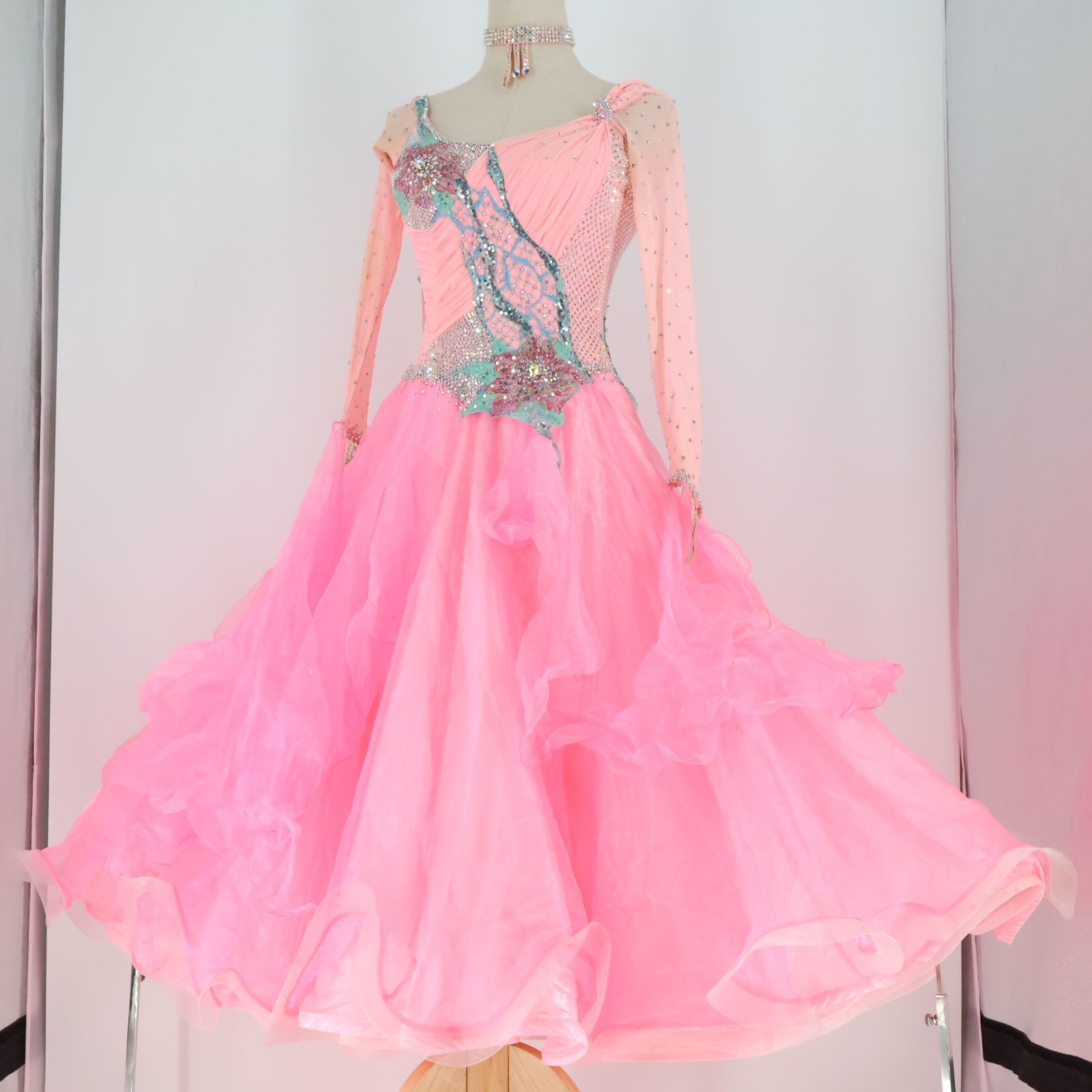 ピンクのスタンダードドレス エダスー edda hsu️ 送料無料』【社交