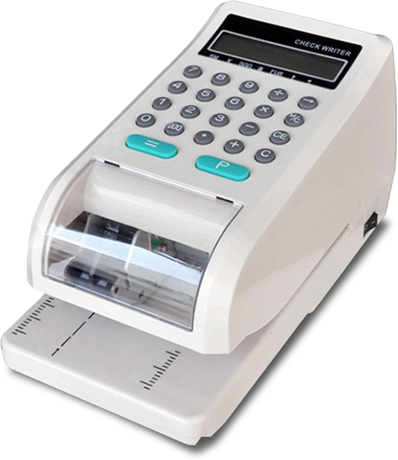 電子チェックライター 電子式 チェックライタ コンパクトサイズ LEDランプで印字をガイド 15桁 PSE認証済