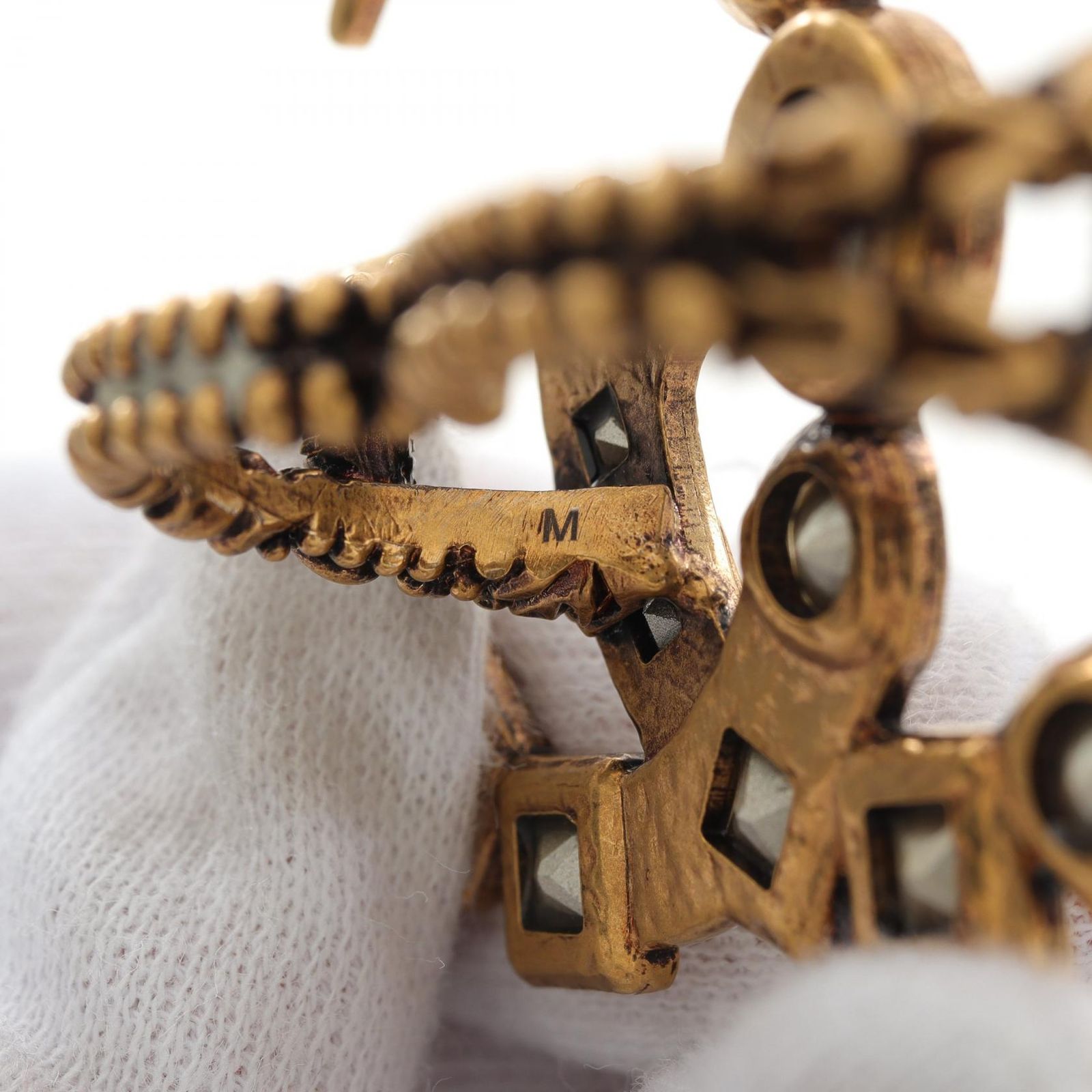 GUCCI グッチ GGマーモント ビジュー ダブルフィンガー リング・指輪  