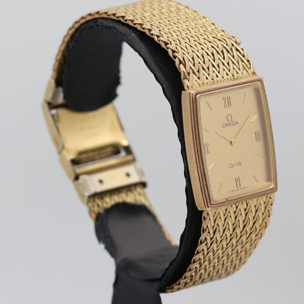 デッドストック級 稼働 良品 オメガ 手巻き デビル カットガラス シルバー文字盤 トップのみ レディース腕時計 STU 1256ABC0235200