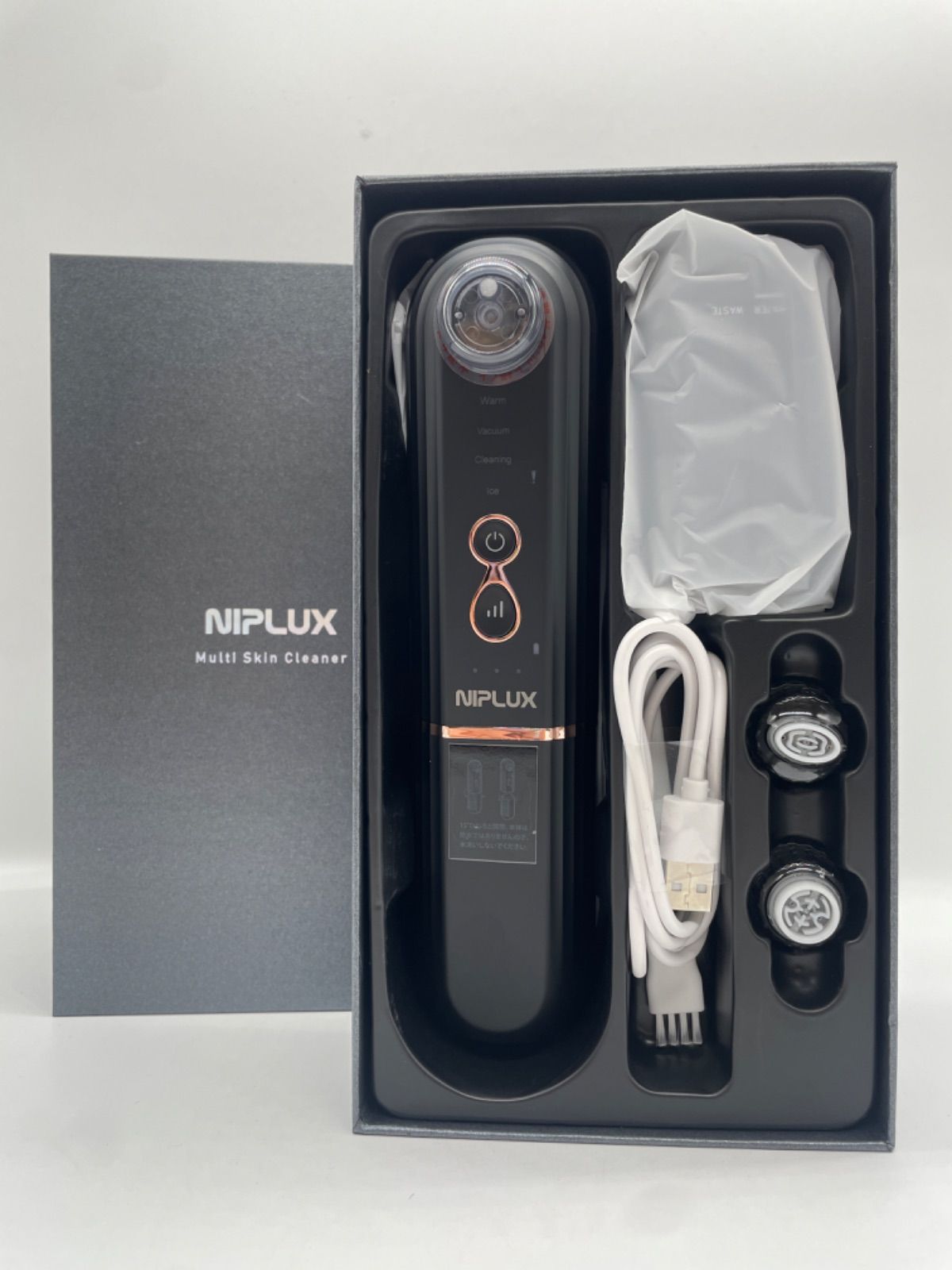 毛穴吸引器 NIPLUX マルチスキンクリーナー Amazon.co.jp: NIPLUX 毛穴吸引器 毛穴洗浄 美顔器 水流式 真空