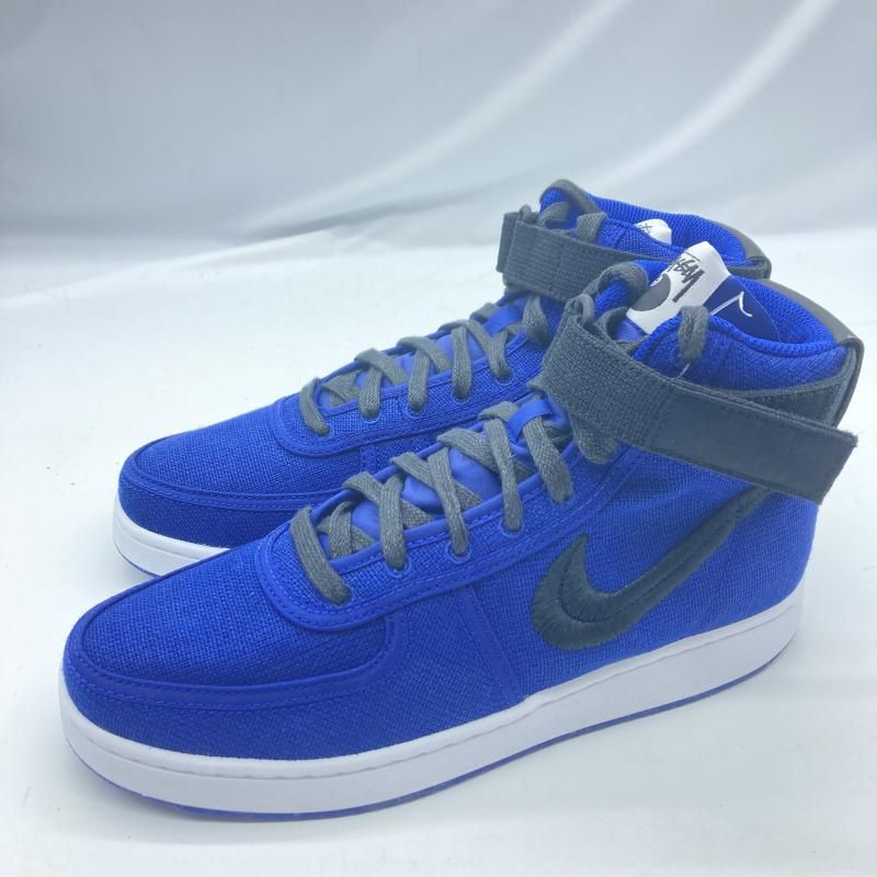【中古】NIKE×STUSSY VANDAL HI SP 26.5 DX5425-400 DEEP ROYAL BLUE/BLACK/WHITE　ナイキ　ステューシー　　[19]