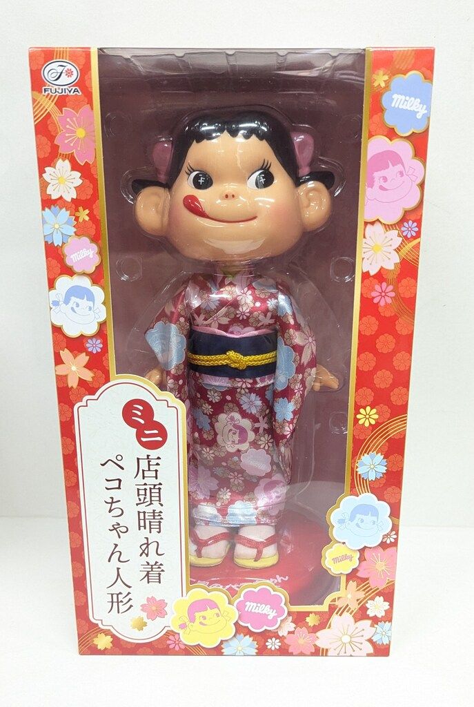 晴れ着首振りペコちゃん 人形 新品未開封 不二家 首振り人形 ミニ店頭晴れ着ペコちゃん人形 - メルカリ