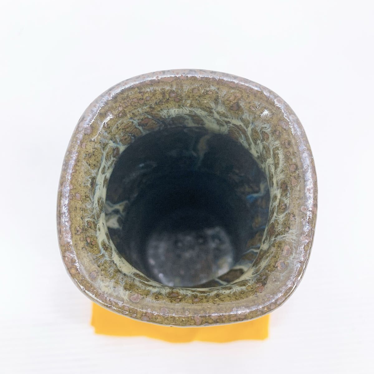 田中左次郎　朝鮮唐津　花入　共箱　栞　真作保証　田中　左次郎　朝鮮　唐津 田中左次郎 朝鮮唐津 花入 共箱 栞 真作保証 田中 左次郎 朝鮮