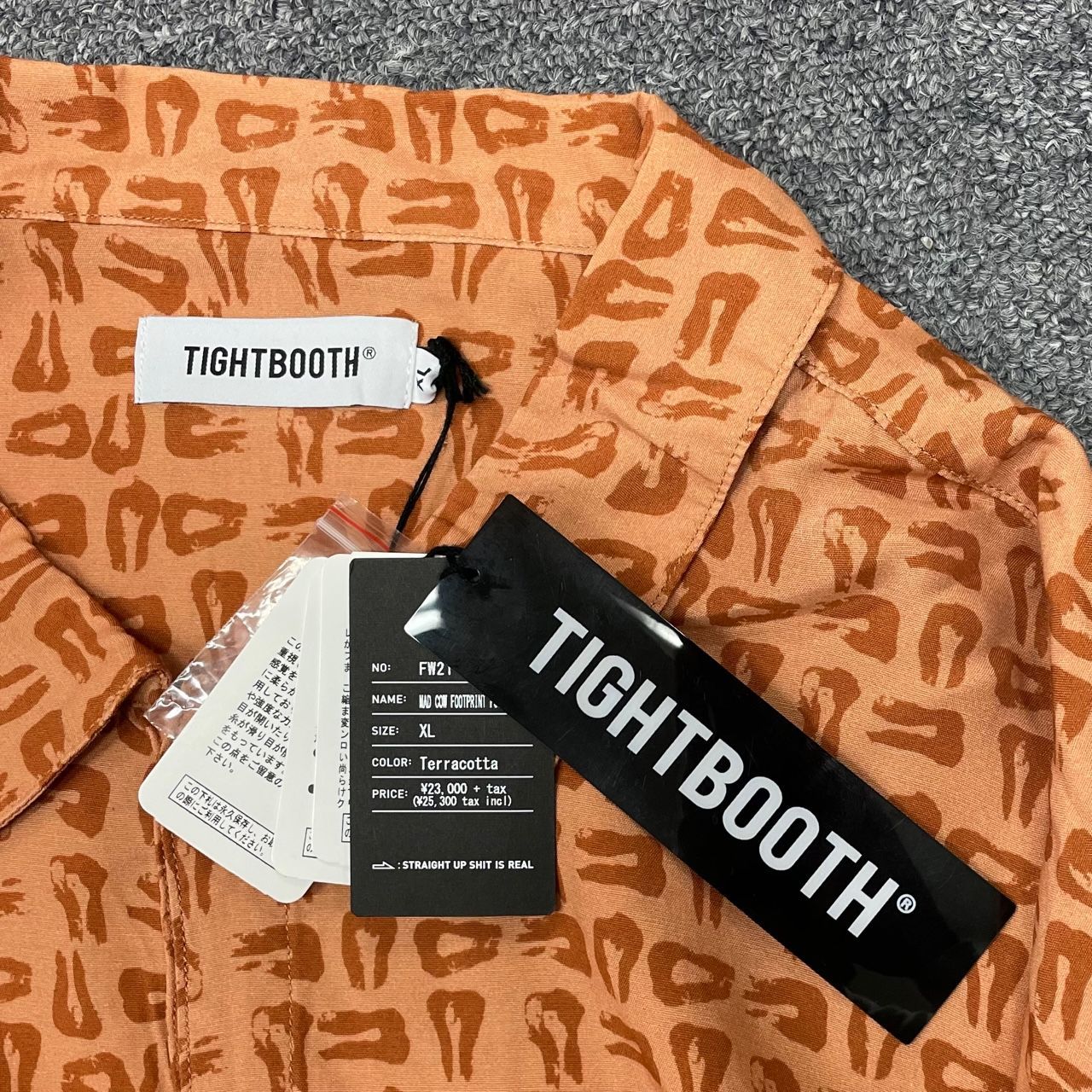 TIGHTBOOTH COW FOOTPRINT JKT新品XLサイズ タイトブース MAD COW FOOTPRINT PULLOVER SHIRT - メルカリ