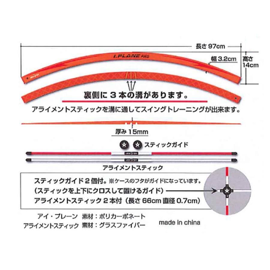 新品★エリートグリップ★iP1-SET アイ プレーン プロ アライメントスティック セット スイング練習器★i PLANE PRO★倉本監修