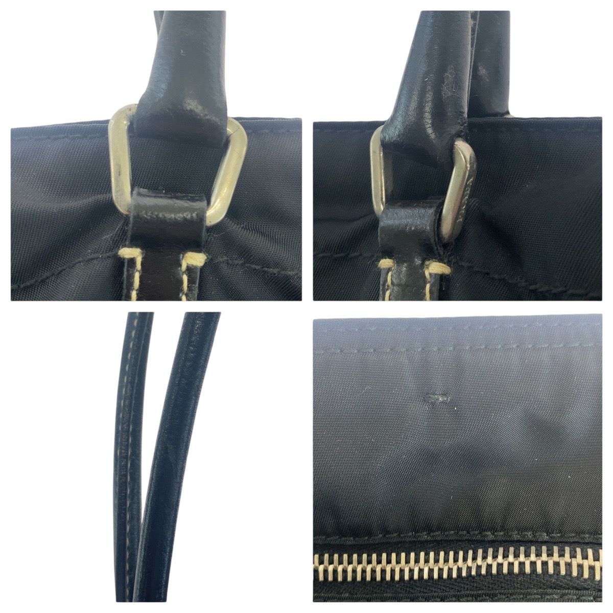 美品 PRADA プラダ テスート 三角ロゴプレート ブラック 黒 美品 PRADA プラダ テスート 三角ロゴプレート ブラック 黒