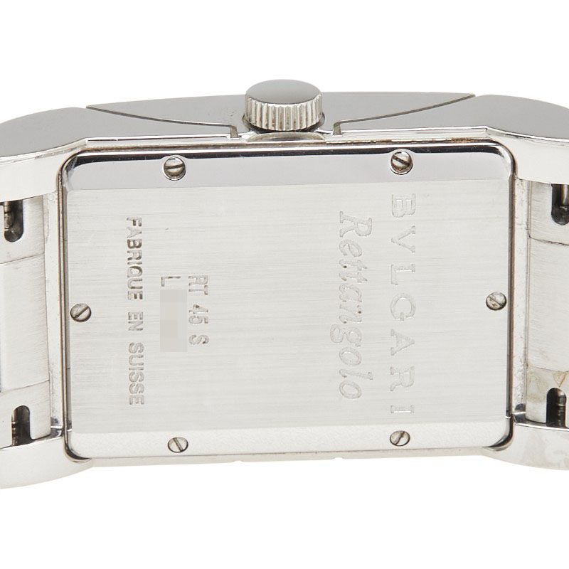 【BVLGARI】ブルガリ レッタンゴロ メンズ 自動巻き RT45S ブルガリ レッタンゴロ RT45S ステンレススチール メンズ