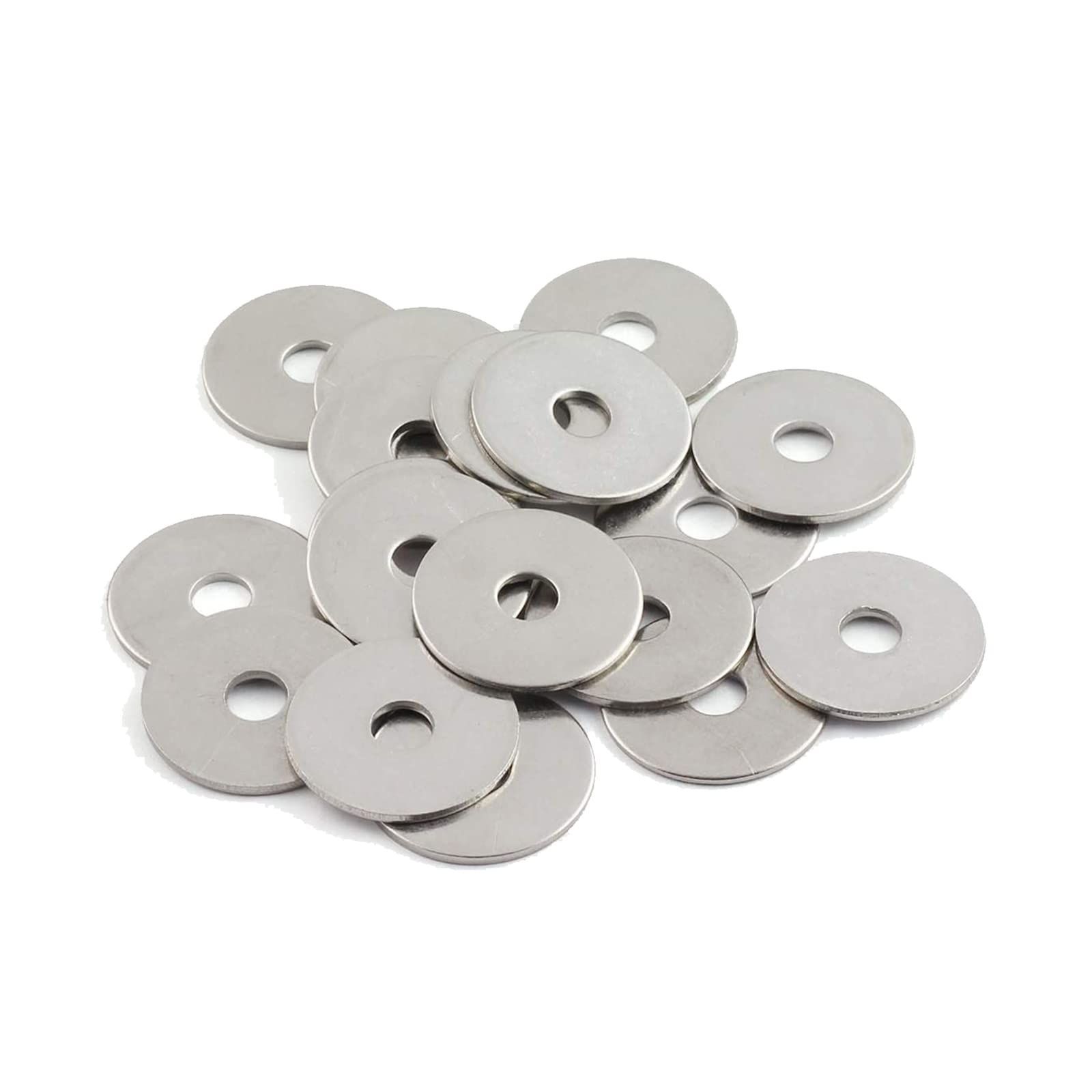 Size:M4×16mm×1mm SLEIJAOOE 平ワッシャー フラットワッシャー 平座金 ガスケットファスナー(M4×16mm×1mm)50個入り