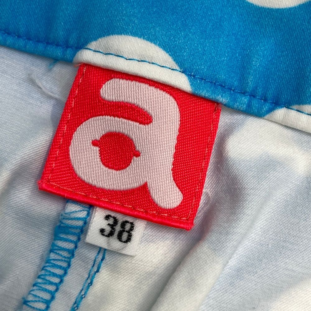 サイズ：38 ARCHIVIO アルチビオ ストレッチ パンツ ドット 総柄